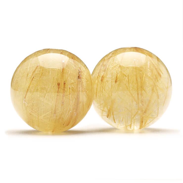 粒売り/バラ売り】ゴールドルチルクォーツ 12mm : パスクル - 通販  