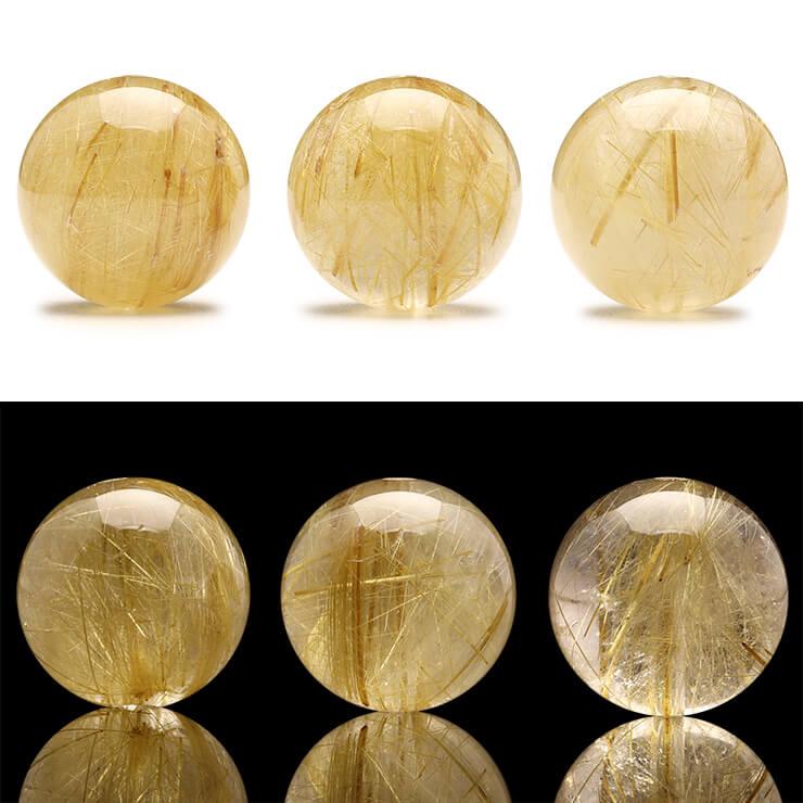 粒売り/バラ売り】ゴールドルチルクォーツ 12mm : パスクル - 通販