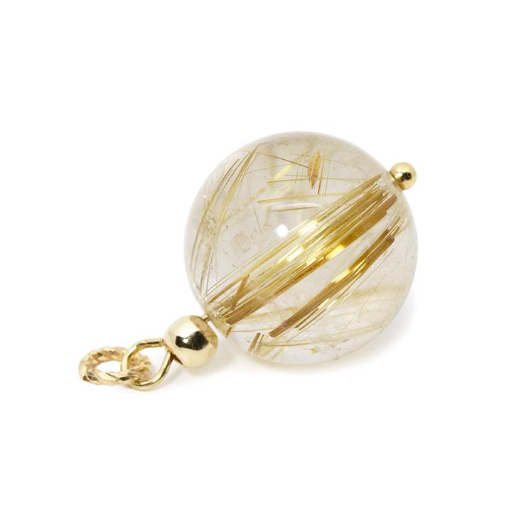 ゴールドルチルクォーツ ペンダント : パスクル - 通販 - Yahoo