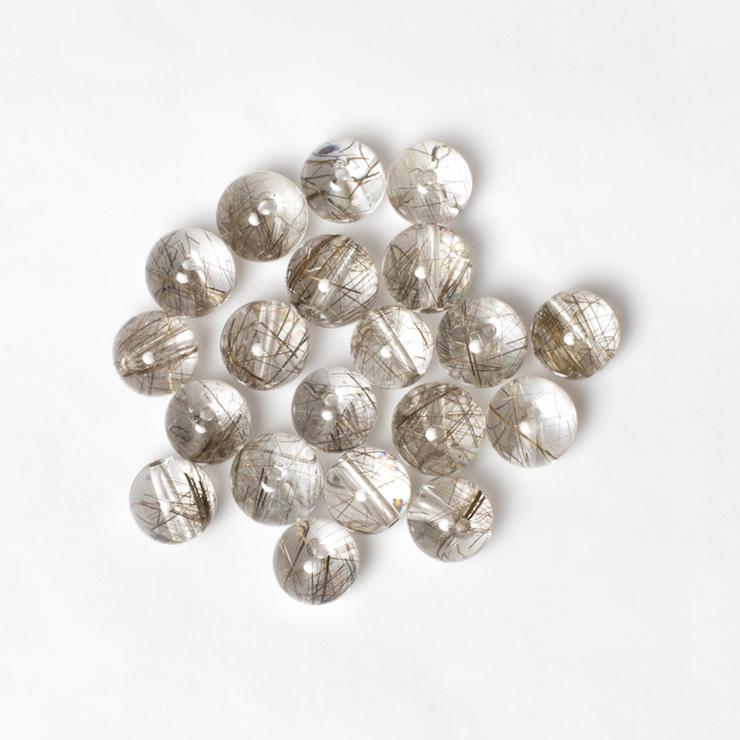 粒売り/バラ売り】シルバールチルクォーツ（クリア） 8mm
