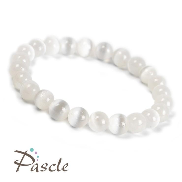 セレナイト8mm シンプルブレスレット |  | 01