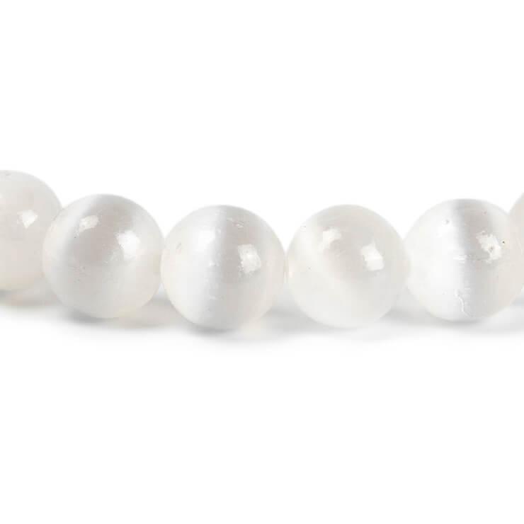 セレナイト8mm シンプルブレスレット |  | 02
