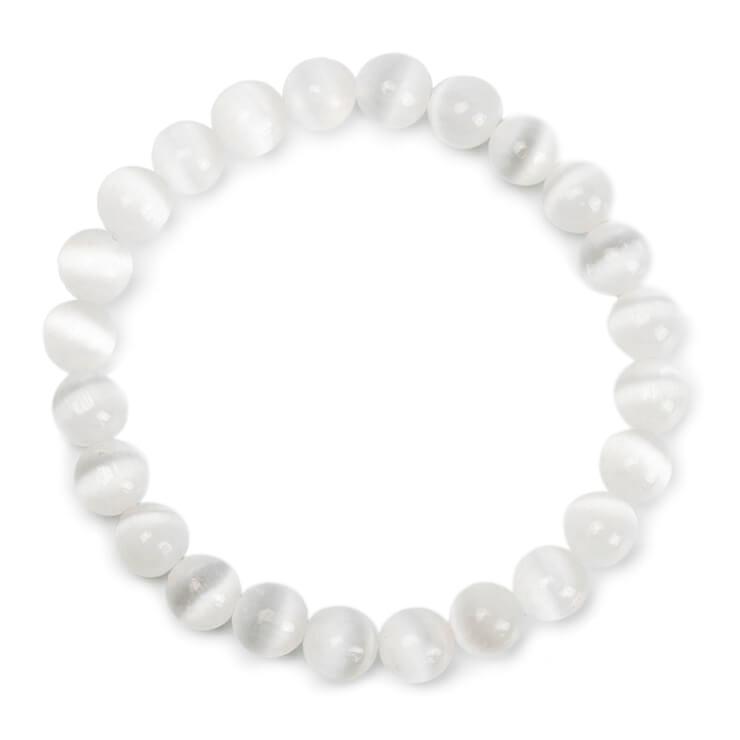 セレナイト8mm シンプルブレスレット |  | 03