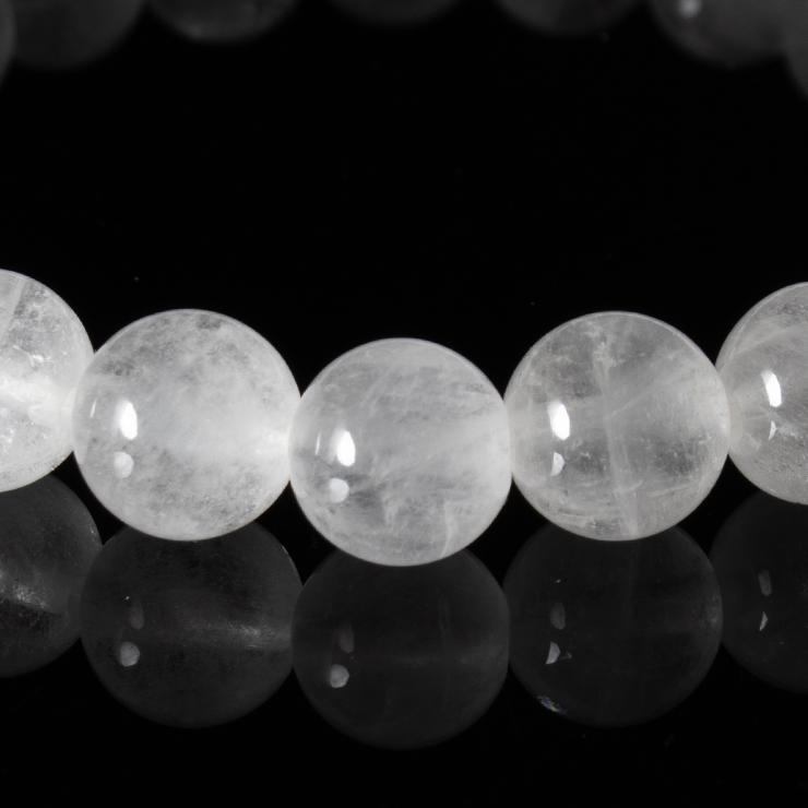 スノークォーツ8mm シンプルブレスレット : パスクル - 通販 - Yahoo