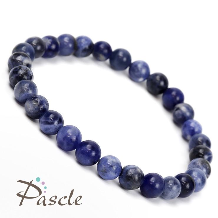 ソーダライト6mm シンプルブレスレット |  | 01