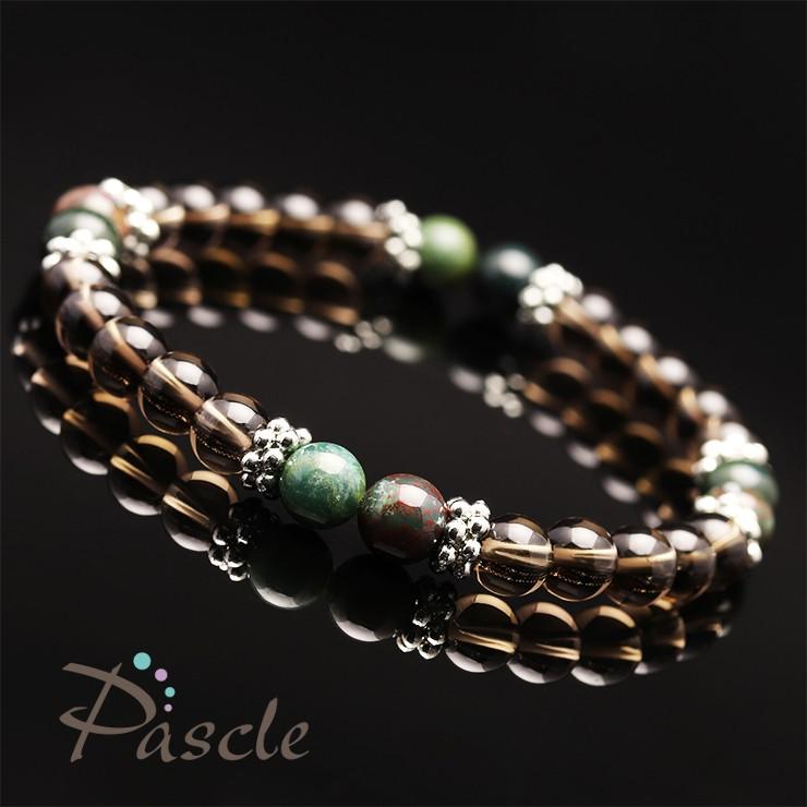 スモーキークォーツ6mm メンズブレスレット |  | 01