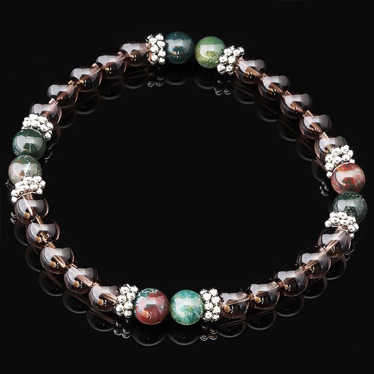 スモーキークォーツ6mm メンズブレスレット |  | 03