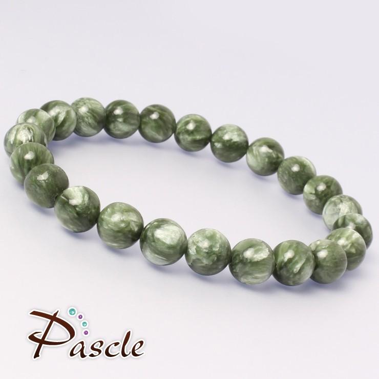 セラフィナイト　ブレスレット 8mm セラフィナイト8mm シンプルブレスレット｜天然石