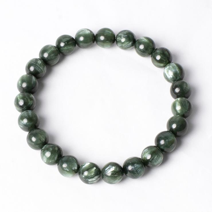 セラフィナイト　ブレスレット 8mm 楽天市場】セラフィナイトブレスレット8mm【メール便発送可・卸