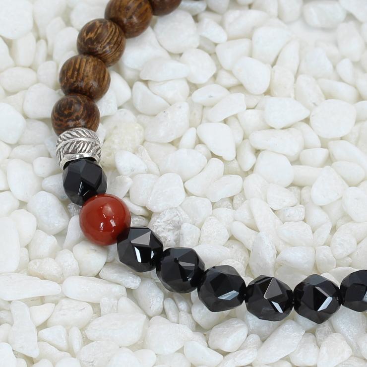 ウッドビーズ 細ブレスレット スターカットスピネル(全５色) |  | 02