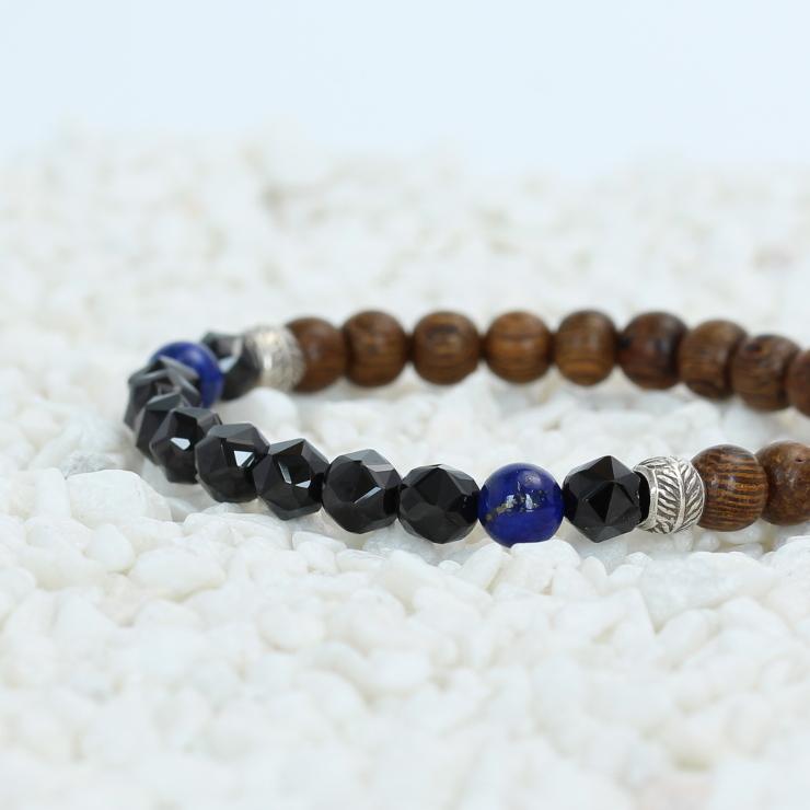 ウッドビーズ 細ブレスレット スターカットスピネル(全５色) |  | 03