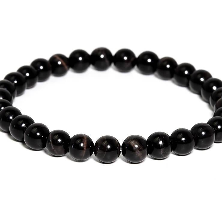 ブラックタイガーアイ6mm シンプルブレスレット |  | 02