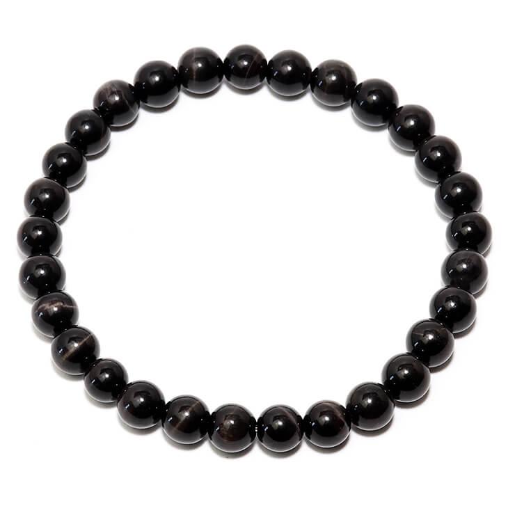 ブラックタイガーアイ6mm シンプルブレスレット |  | 03