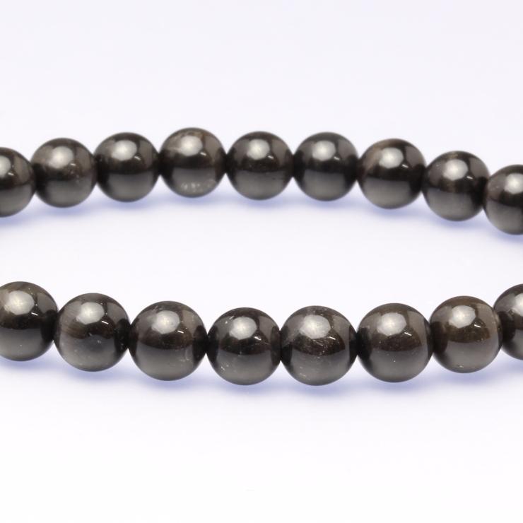 ブラックタイガーアイ6mm シンプルブレスレット |  | 04