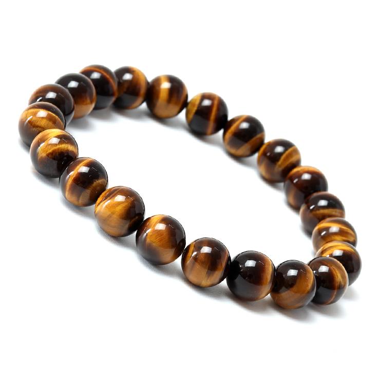 イエロータイガーアイ10mm シンプルブレスレット | 