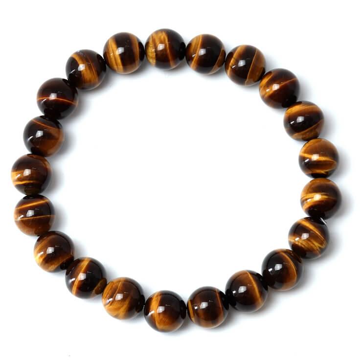 イエロータイガーアイ10mm シンプルブレスレット |  | 03