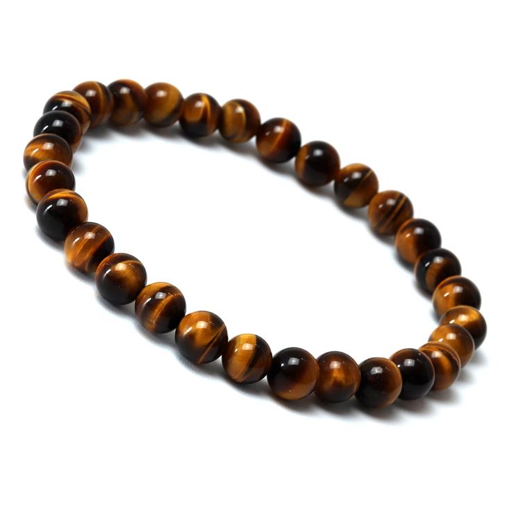 イエロータイガーアイ6mm シンプルブレスレット | 