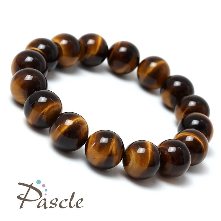 イエロータイガーアイ14mm シンプルブレスレット |  | 01