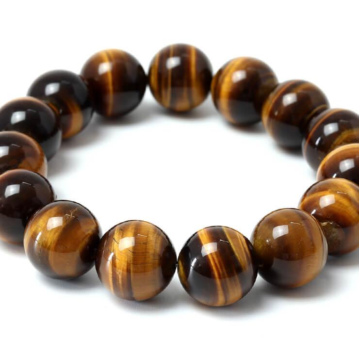 イエロータイガーアイ16mm シンプルブレスレット |  | 02