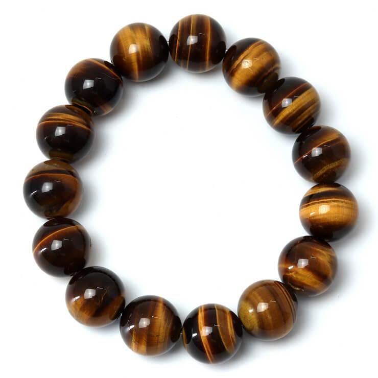 イエロータイガーアイ16mm シンプルブレスレット |  | 03