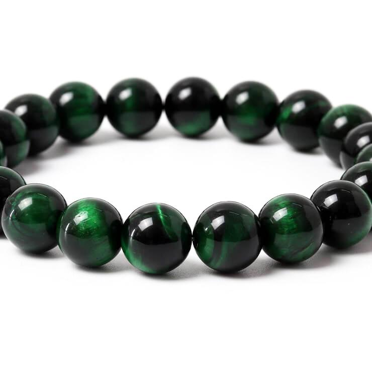 グリーンタイガーアイ10mm シンプルブレスレット |  | 02