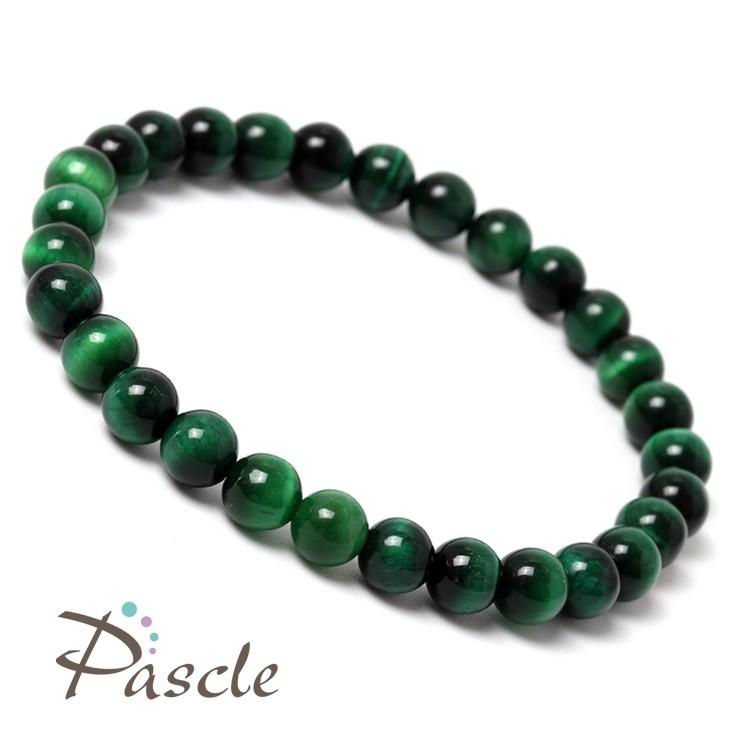 グリーンタイガーアイ6mm シンプルブレスレット |  | 01