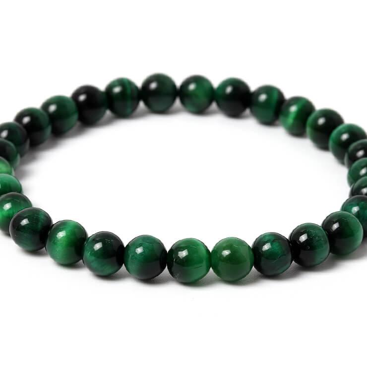 グリーンタイガーアイ6mm シンプルブレスレット |  | 02