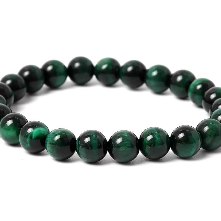 グリーンタイガーアイ8mm シンプルブレスレット |  | 02