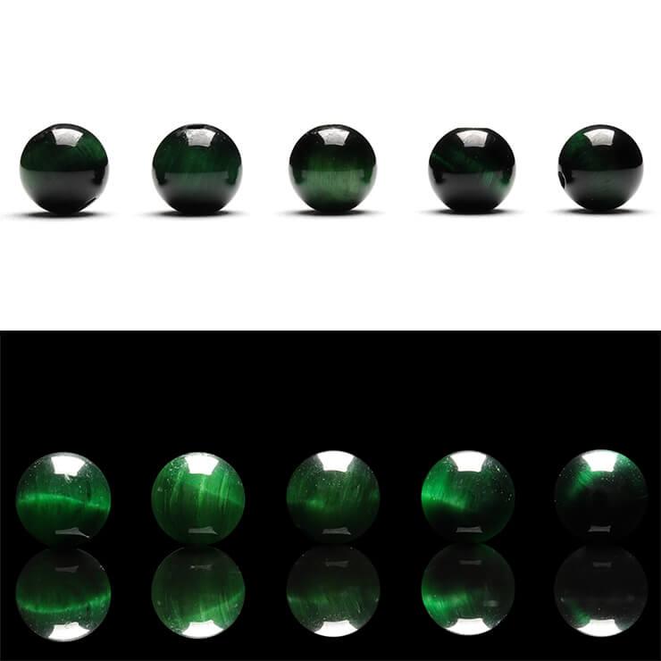 【粒売り/バラ売り】グリーンタイガーアイ 6mm |  | 02