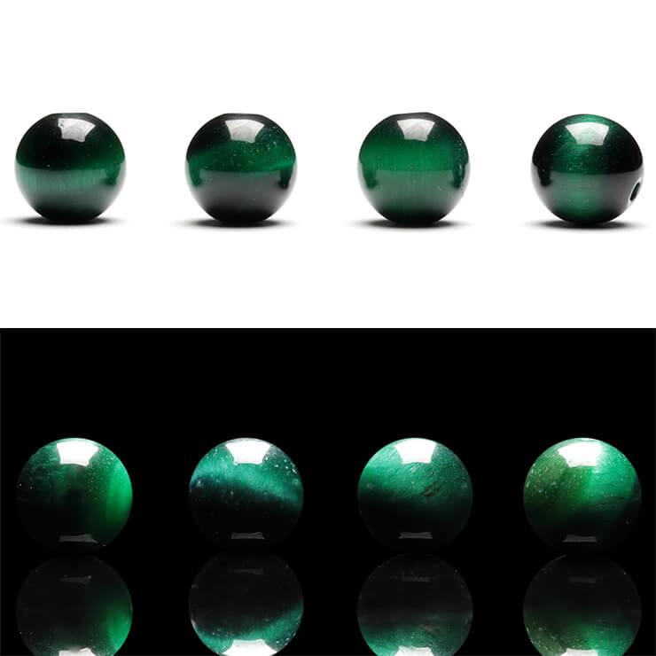 【粒売り/バラ売り】グリーンタイガーアイ 8mm |  | 02