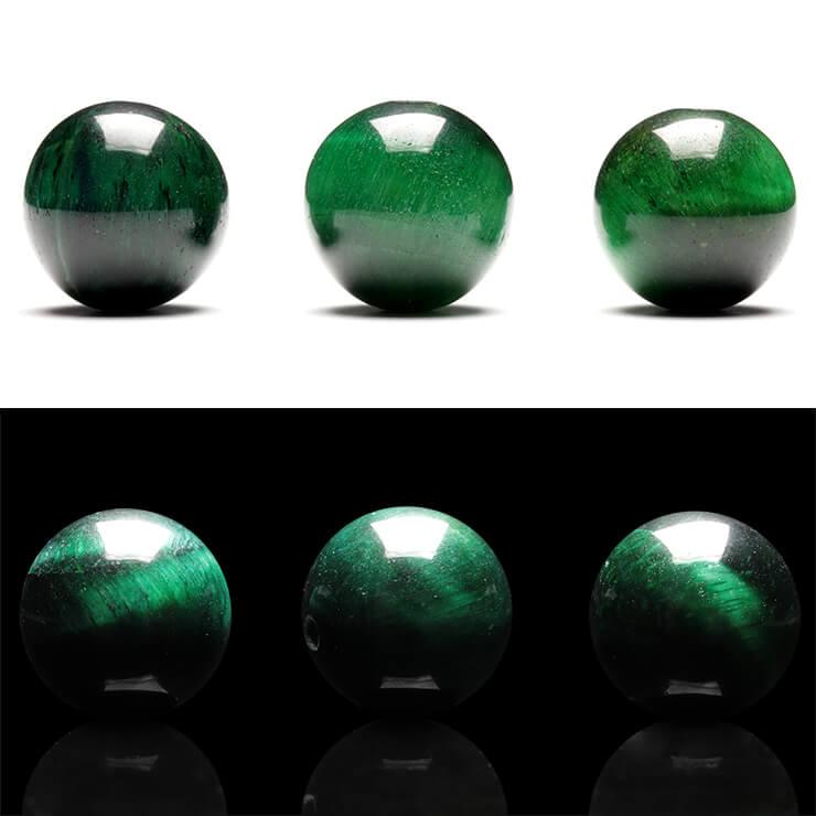 【粒売り/バラ売り】グリーンタイガーアイ 12mm |  | 02