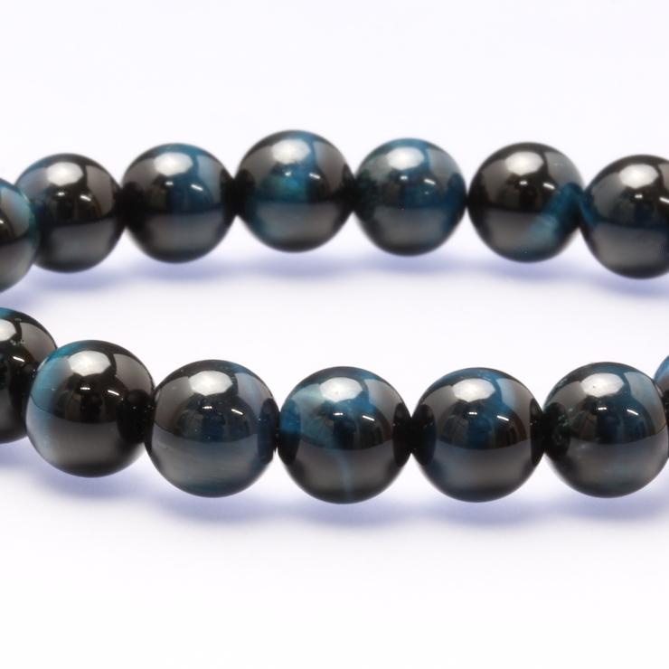 マリンブルータイガーアイ8mm シンプルブレスレット |  | 02