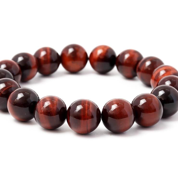 レッドタイガーアイ12mm シンプルブレスレット |  | 02
