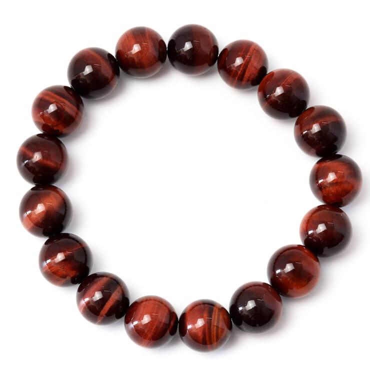 レッドタイガーアイ12mm シンプルブレスレット |  | 03