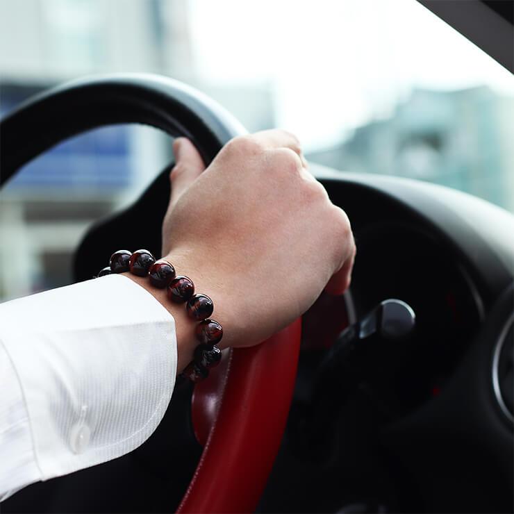 レッドタイガーアイ12mm シンプルブレスレット |  | 04