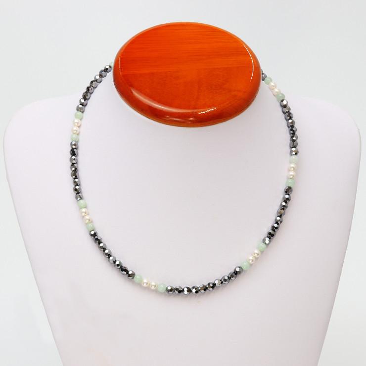 テラヘルツ・翡翠 4mmデザインネックレス | 