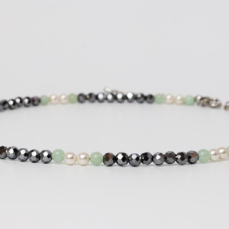 テラヘルツ・翡翠 4mmデザインネックレス |  | 02