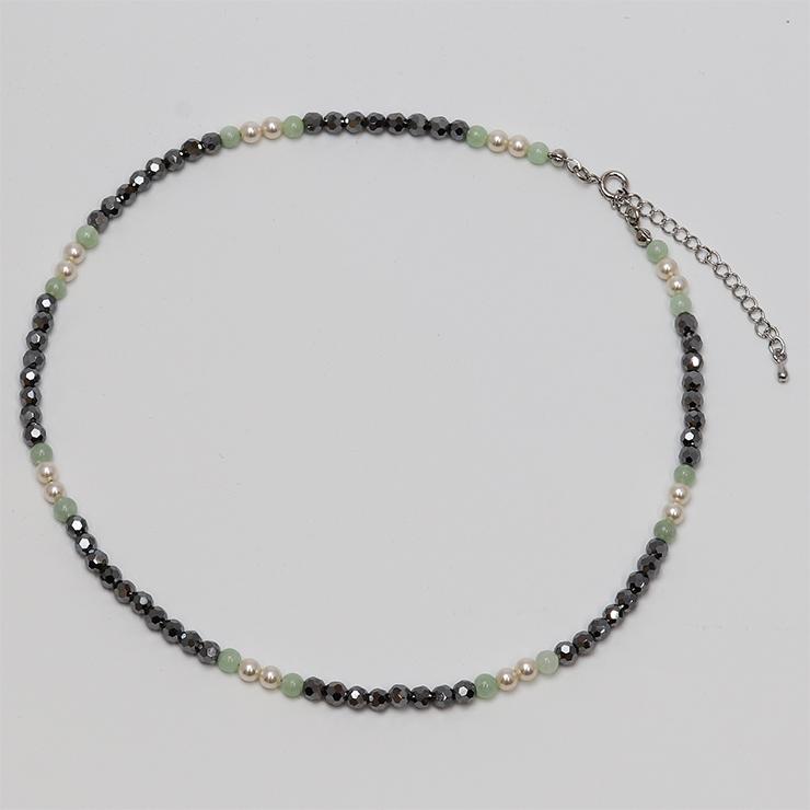 テラヘルツ・翡翠 4mmデザインネックレス |  | 03