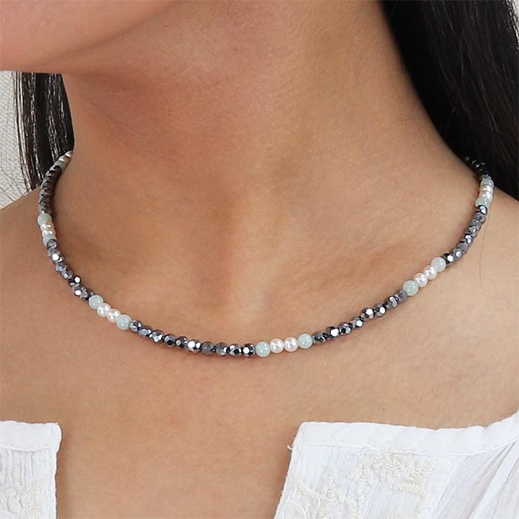 テラヘルツ・翡翠 4mmデザインネックレス |  | 04