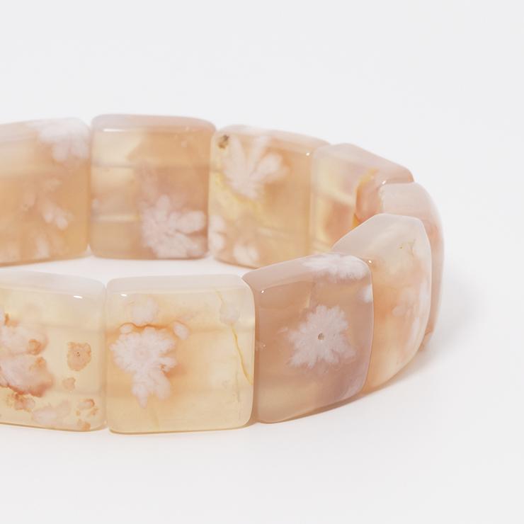 桜瑪瑙　天然石ブレスレット 桜2025【桜瑪瑙】桜瑪瑙ブレスレット 天然石ブレスレット