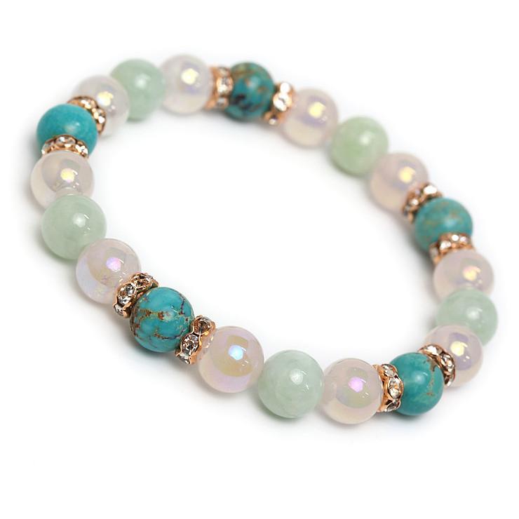 ターコイズ・翡翠 デザインブレスレット | 