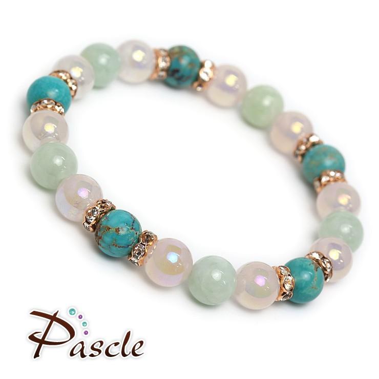 ターコイズ・翡翠 デザインブレスレット |  | 01