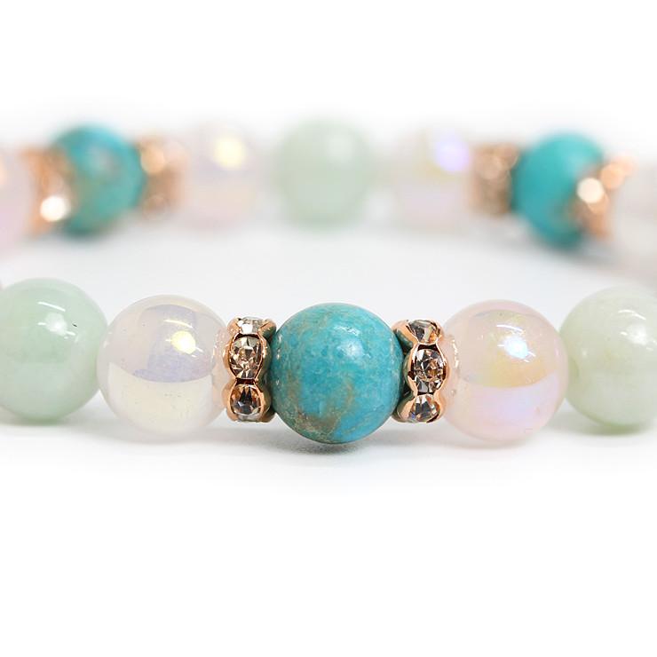 ターコイズ・翡翠 デザインブレスレット |  | 02