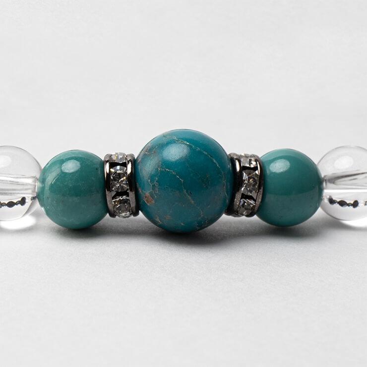 ターコイズ・ブラックオニキス デザインブレスレット |  | 02