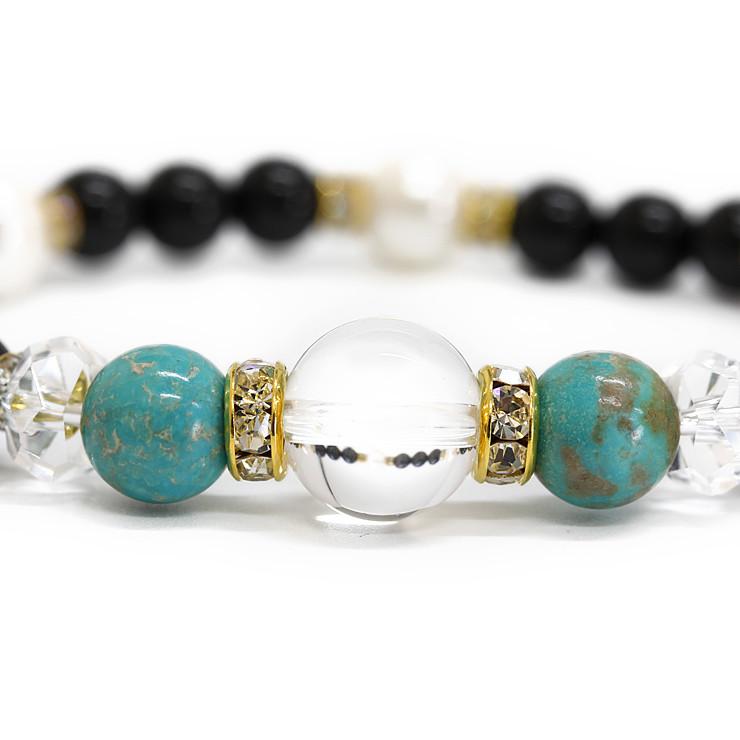 ターコイズ・パール デザインブレスレット |  | 02