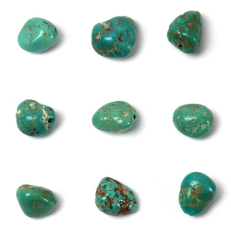 【粒売り/バラ売り】(天然) ターコイズ タンブルカット |  | 03
