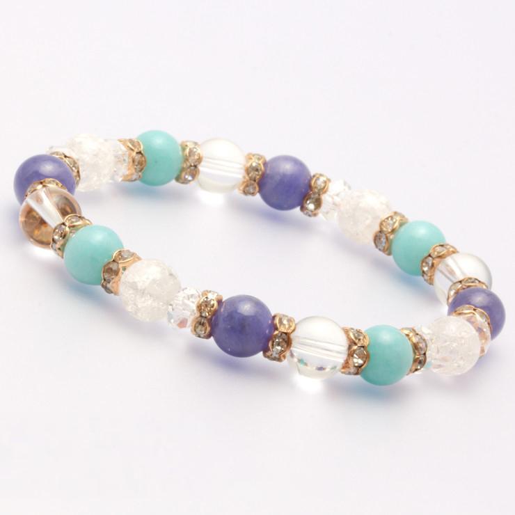 タンザナイト・アマゾナイト デザインブレスレット | 