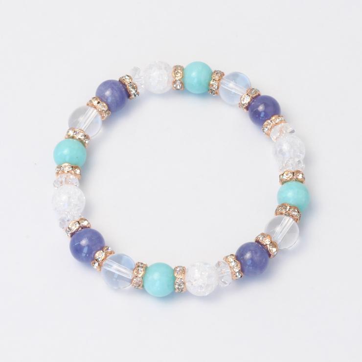 タンザナイト・アマゾナイト デザインブレスレット |  | 03