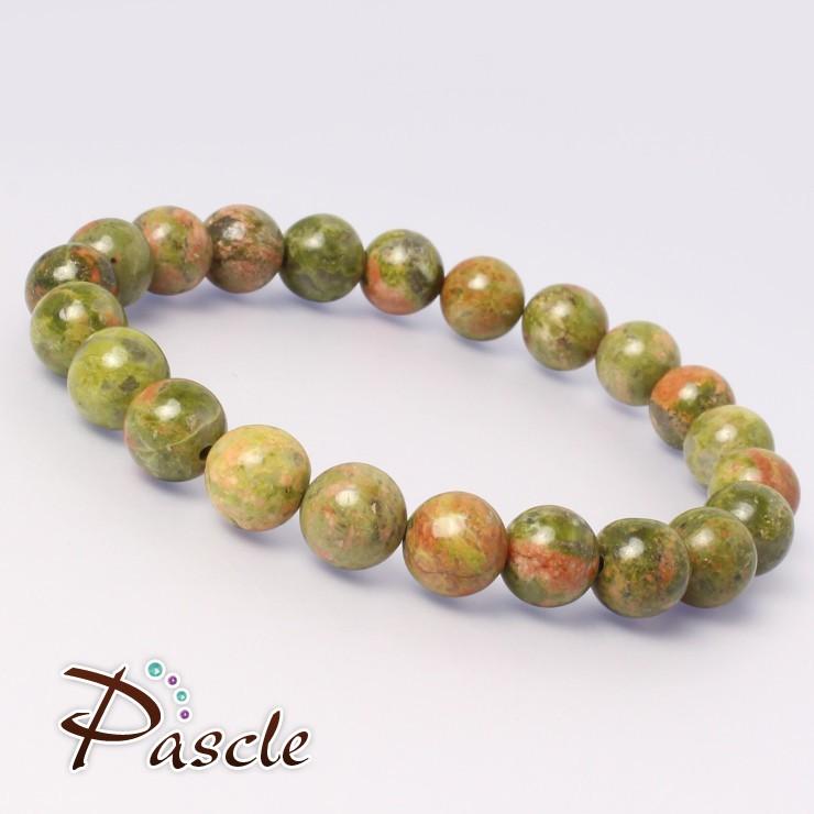 ユナカイト8mm シンプルブレスレット |  | 01