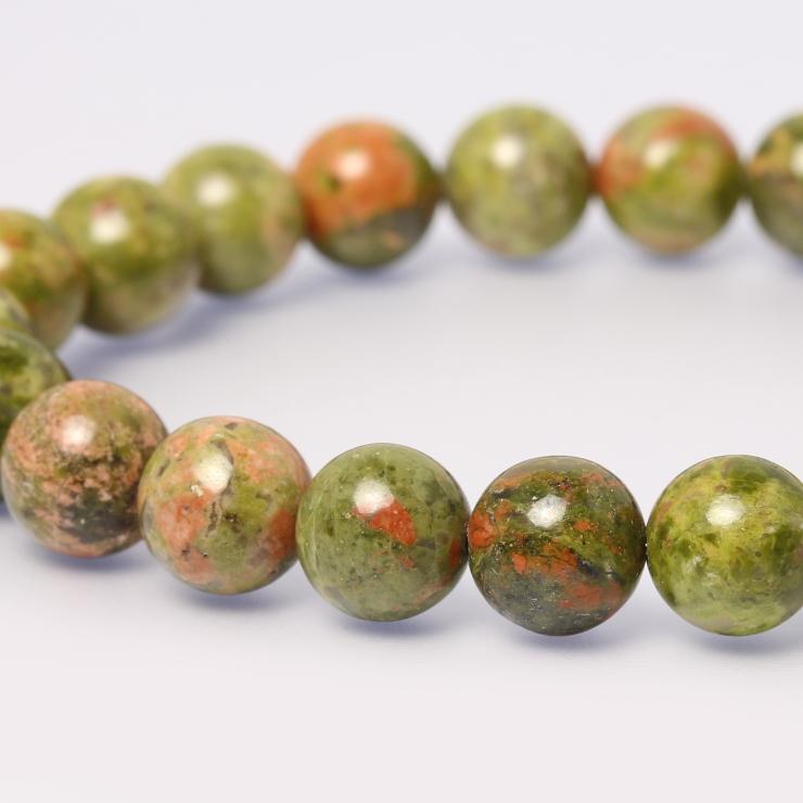 ユナカイト8mm シンプルブレスレット |  | 02